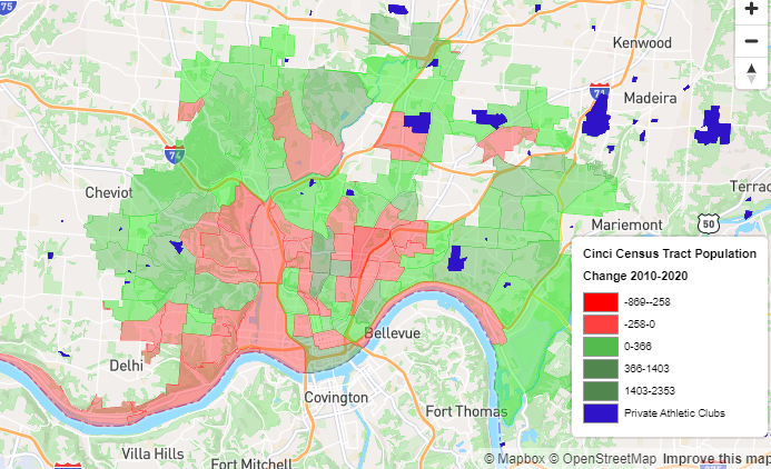 Active Cincinnati Map